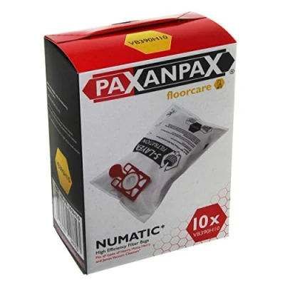 Afbeelding van Paxanpax 46 VB 390H10 SMS tassen voor Numatic, 10 stuks, microvezel