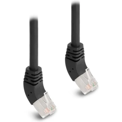 Afbeelding van Delock RJ45 Netzwerkkabel Cat.6A S/FTP 45 nach unten gewinkelt 0,25 m