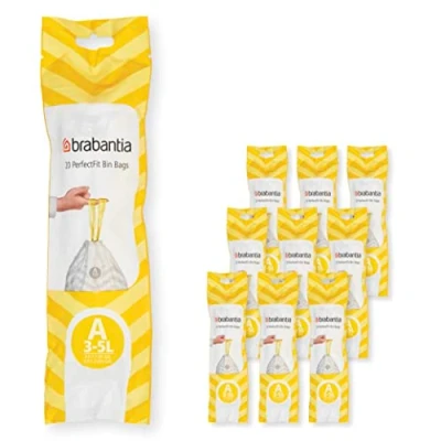 Afbeelding van Brabantia PerfectFit afvalzak Code A (3 4 liter) (set van 10)