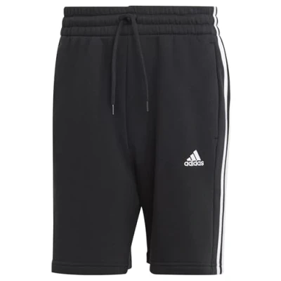 Afbeelding van adidas Heren Essentials Fleece 3 Stripes Shorts, L Tall, 2&quot; Zwart