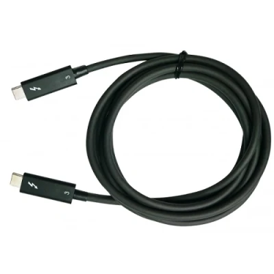 Afbeelding van QNAP CAB TBT305M 40G LINTES 2m 40Gbit/s Zwart Thunderbolt kabel