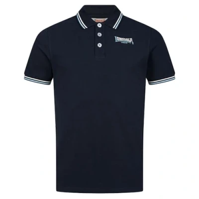 Afbeelding van Lonsdale Passform Eastleigh Poloshirt, Heren, Maat: 3XL, Navy ice off white