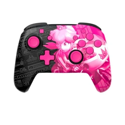 Afbeelding van PDP Gaming Rematch Draadloze Controller Grand Prix Peach Glow in the Dark Nintendo Switch