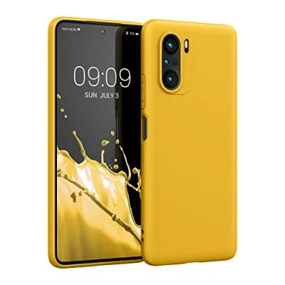 Afbeelding van kwmobile telefoonhoesje geschikt voor Xiaomi Mi 11i / Poco F3 Hoesje smartphone Back cover in honinggeel