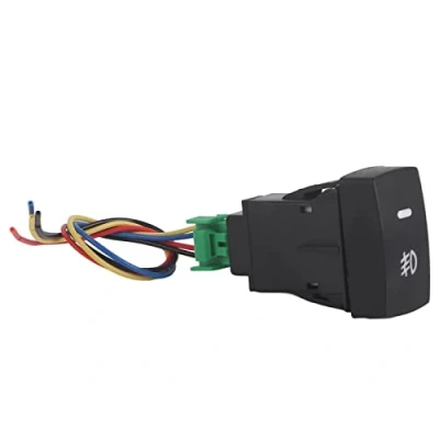 Afbeelding van Mist lichtschakelaar, 5 Pin Zwart Kunststof Auto Drukknop Licht Schakelaar Op Uit voor Hon da Civic Accord CRV Mistlampen en mistlampsystemen