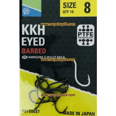 Afbeelding van Preston KKH Eyed Barbed (10 pcs) Maat : Size 8