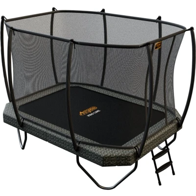 Afbeelding van Trampoline Avyna Pro Line 380 x 255 + Royal Class Veiligheidsnet Ladder Camouflage