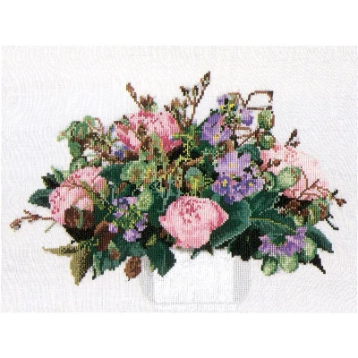 Afbeelding van Peonies Aida 16 count 1080A