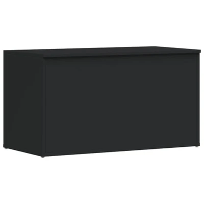 Afbeelding van vidaXL Opbergkist 84x42x46 cm bewerkt hout zwart