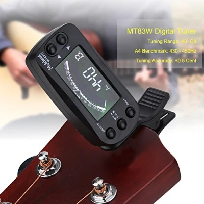 Afbeelding van Tuner Metronom, tragbare 2 in 1 Clip on LCD Digital und Metronom f¨¹r Gitarre Bass Violine Ukulele