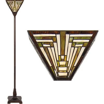 Afbeelding van Clayre &amp; Eef Multi Vloerlamp Tiffany 31*31*187 cm E27/max 1*60W 5LL 6079