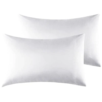 Afbeelding van Kussenslopen Voor Tweepersoonsbed 40x70cm, Set van 2 Microvezel met Envelopsluiting Lichtgrijs