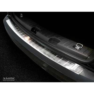 Afbeelding van Avisa RVS Achterbumperprotector passend voor Volkswagen Caddy 2004 2015 &amp; 2020 &#039;Ribs&#039;