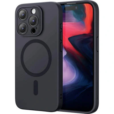 Afbeelding van ESR Cloud Soft HaloLock Case Backcover Apple iPhone 15 Pro Zwart MagSafe compatible