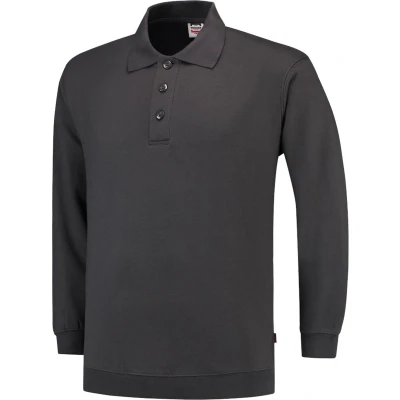 Afbeelding van Tricorp Polosweater Boord Casual Donkergrijs Maat S