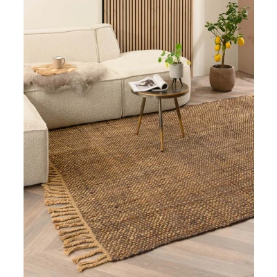 Afbeelding van Jute Tapijt/Vloerkleed Chunky Boho &amp; Me Bruin/naturel 160x230 Cm