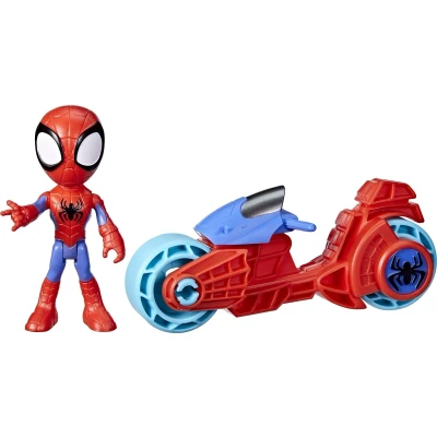 Afbeelding van Marvel Spidey and His Amazing Friends, actiefiguur van Spidey, motorspeelgoed, speelgoed voor jongens en meisjes 3 jaar ouder