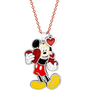 Afbeelding van Disney Halsketting met hanger van Messing Mickey Mouse of Minnie,