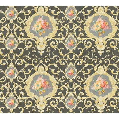 Afbeelding van AS Creation Chateau 5 34391 6 Goud / Zwart