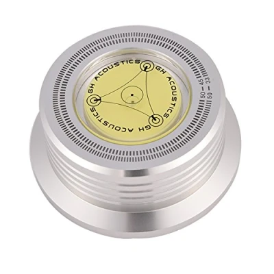 Afbeelding van VBESTLIFE 50Hz draaitafel Disc Record Gewicht Stabilisator Klem met waterpas voor LP Player (zilver)