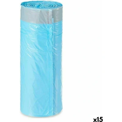 Afbeelding van Vuilniszakken Blauw Polyethyleen 15 Stuks (30 L)