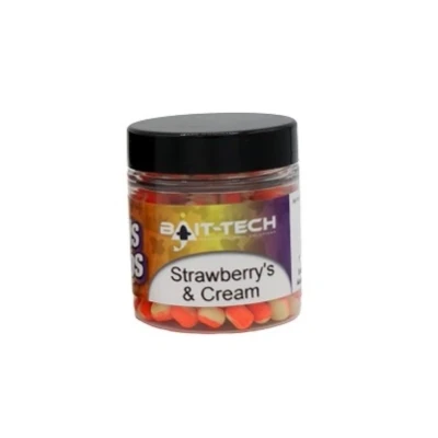 Afbeelding van Bait Tech Duo Colour Criticals Wafter Strawberry Cream 5mm (50ml) Hookbaits