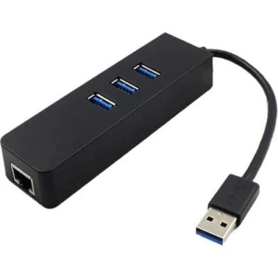 Afbeelding van Finnacle USB 3.0 Gigabit LAN Ethernet Adapter 3 Poorts Hub