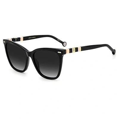 Afbeelding van Carolina Herrera Donna CH 0044/S 3H2/9O Occhiali da sole Plastica Nero / Rosa Grigio Squadrata Sfumato