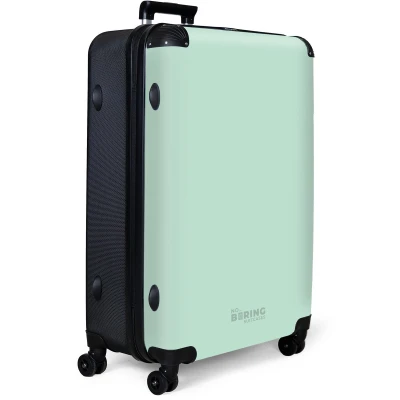 Afbeelding van NoBoringSuitcases.com® Koffer groot Reiskoffer lichtgewicht Pastel groen Rolkoffer met 4 wielen Grote trolley XL 98 liter bagage