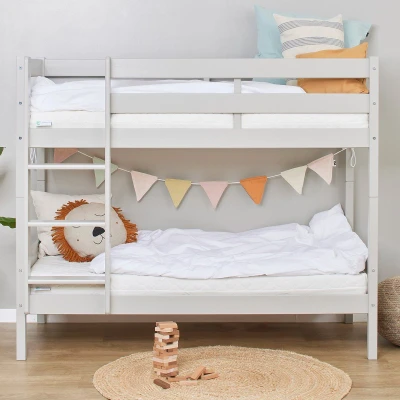 Afbeelding van ECO Comfort stapelbed 70x160 cm met lattenbodem Dove Grey / 70x160cm