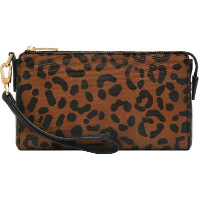 Afbeelding van FOSSIL Utensil zak Wristlet Leopard Bruine