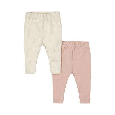 Afbeelding van Dirkje babybroek set van 2 roze/ecru