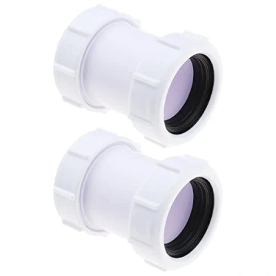 Afbeelding van EMSea 2 STKS Rechte Pijp Connector 40mm PP Afvalpijp 1/2 Compressie Joiner Koppeling Voor Bad Keuken Gootsteen Douche Lade Wasmachine Vaatwasser Afvalpijpen