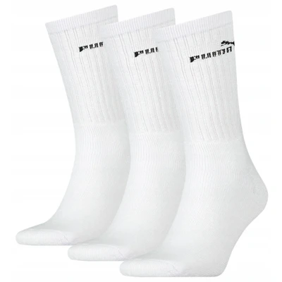 Afbeelding van PUMA Unisex Maat 39 42 cm ( 3 pack ) Sokken voor Heren Sport Regular Herensokken Witte