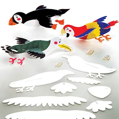 Afbeelding van Baker Ross AT566 Inkleurbare Vogel Zweefvliegtuigjes Knutselspullen voor Kinderen (1 stuks)