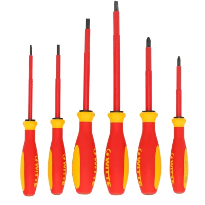 Afbeelding van Witte Tools VDE Geïsoleerde Schroevendraaierset PRO 6 delig SL/PH