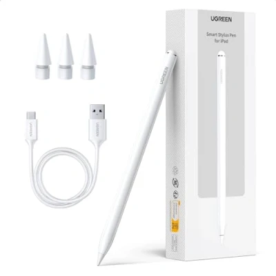 Afbeelding van UGREEN Pencil voor Apple iPad Pro/Air 2018 2022 magnetisch draadloos opladen snel macht kantelgevoeligheid Palm Rejection Stylus compatibel met iPad/iPad Pro/iPad Mini/iPad Air