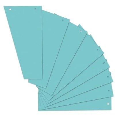 Afbeelding van Herlitz 10836526 scheidingsstroken Trapez 120x230 mm, Inh.100, blauw