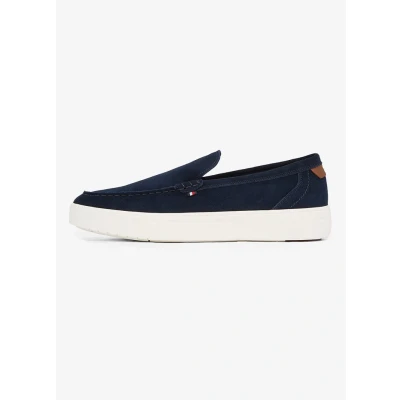 Afbeelding van Tommy Hilfiger heren Loafer van suède in de kleur Donkerblauw, maat: 40