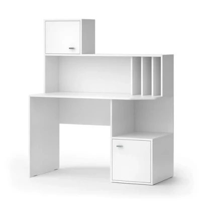 Afbeelding van Vicco Bureau &quot;Alwin&quot;, Wit, 115 x 55 cm met 2 deuren