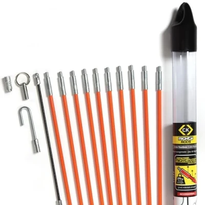 Afbeelding van C.K Mighty Rod Intrekstangen, 3,3 meter, hoge treksterkte, probleemloze kabelgeleiding, optimale stijfheidsflexibiliteitsverhouding, soepele complete set