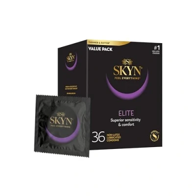 Afbeelding van SKYN LifeStyles Elite condooms, synthetische polyisopreen latexvrij, 36 stuks (verpakking kan variëren)