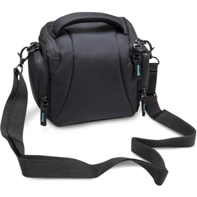 Afbeelding van Bodyguard DSLM foto/cameratas systeem L met accessoirevakken en draagriem zwart geschikt voor bridgecamera of systeemcamera,