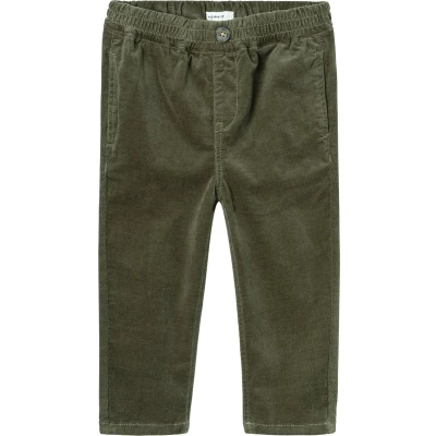 Afbeelding van Name it broek jongens groen NMMben cord maat 110