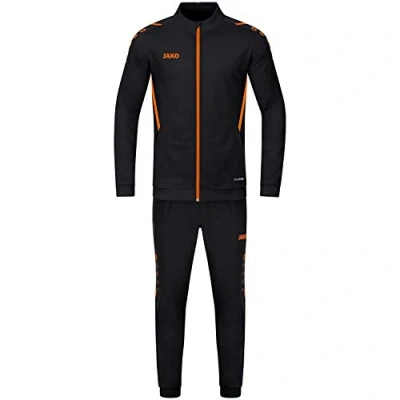 Afbeelding van JAKO Polyesterpak Challenge Zwart/fluo oranje