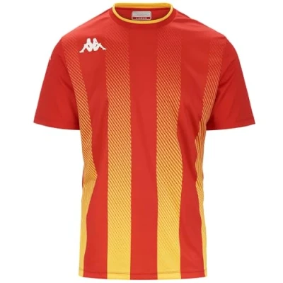 Afbeelding van Kappa Bugo T shirt voor heren, rood, geel., 3XL