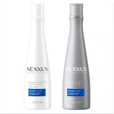 Afbeelding van NEXXUS Proteinfusion Professionele Shampoo 1x 400ml &amp; Conditioner verzorgende hydratatie voor droog haar Humectress verrijkt met groene kaviaar en elastineproteïne