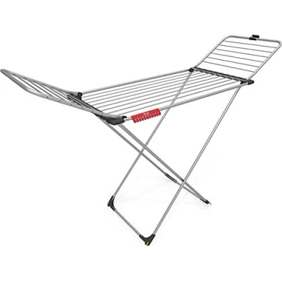 Afbeelding van Vileda 157337 Aluminium 100 Wasrek, 20 M Drooglijn Lengte, Wit, 58,5 x 19,5 131 cm