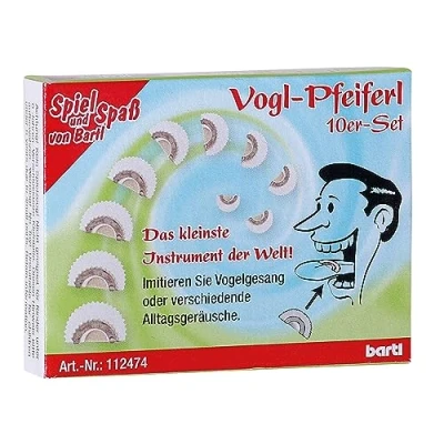 Afbeelding van Bartl Vogl Pfeiferl, vogelfluitjes als een nachtegaal, nostalgisch instrument (set van 10)