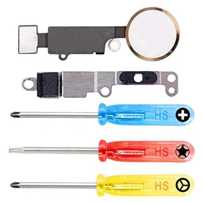 Afbeelding van MMOBIEL Home Button met Flex Kabel Compatibel iPhone SE 2022 / 2020/8/ 7 Plus (goud) incl. Toolkit